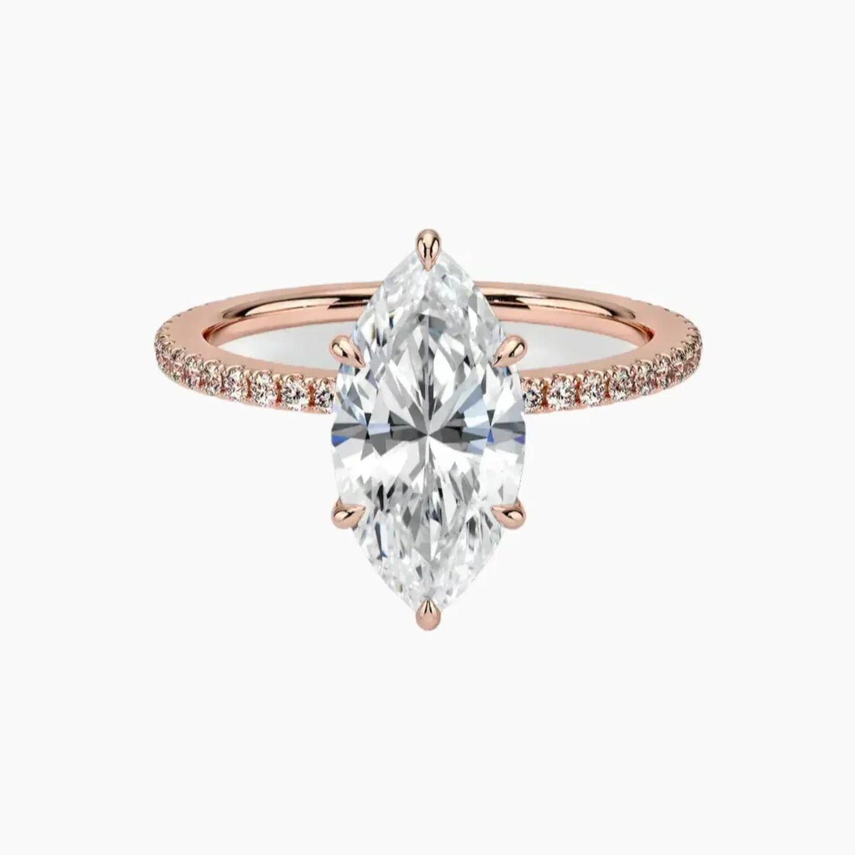 OBSER058 - Adalia Marquise engagement ring setting view 4