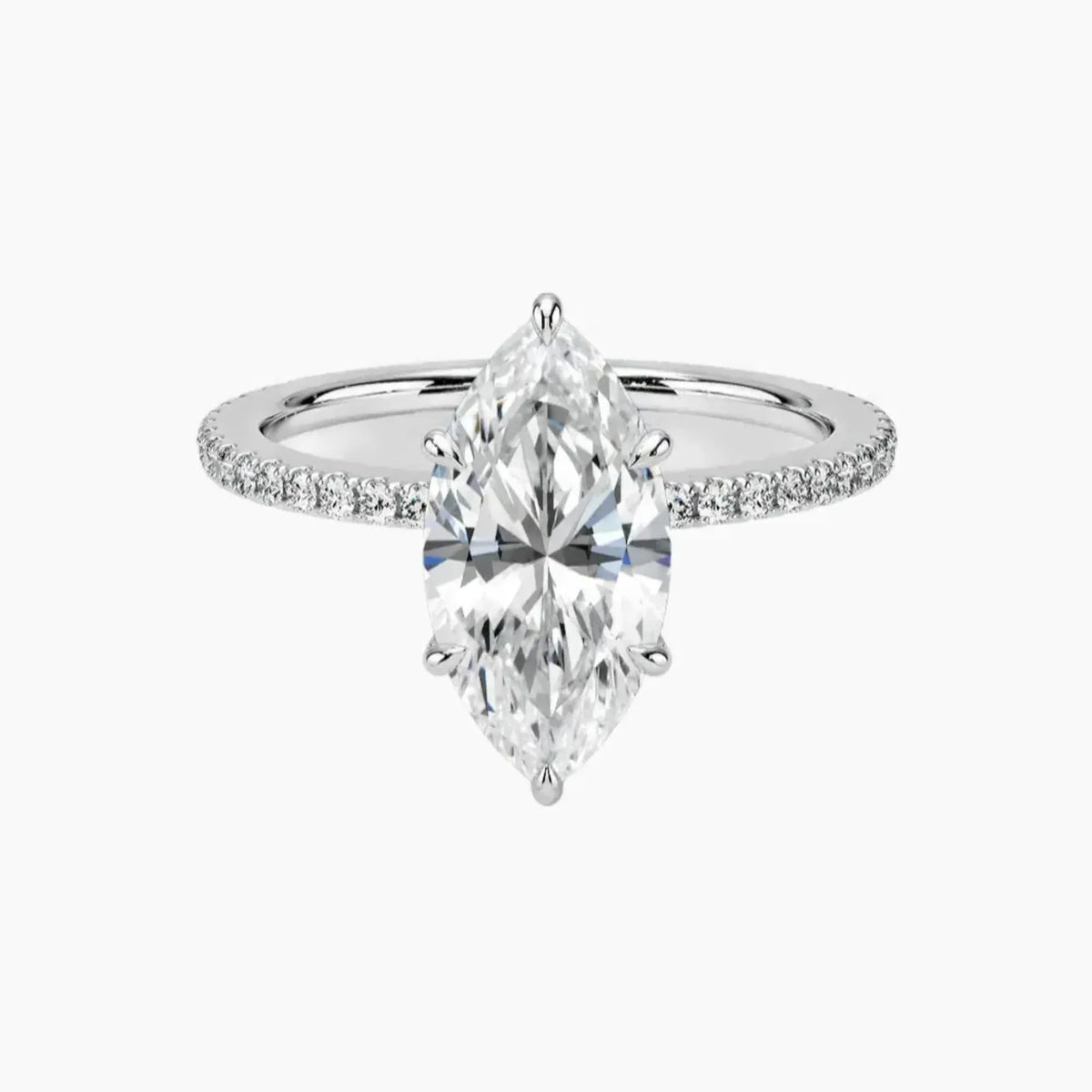 OBSER058 - Adalia Marquise engagement ring setting view 1
