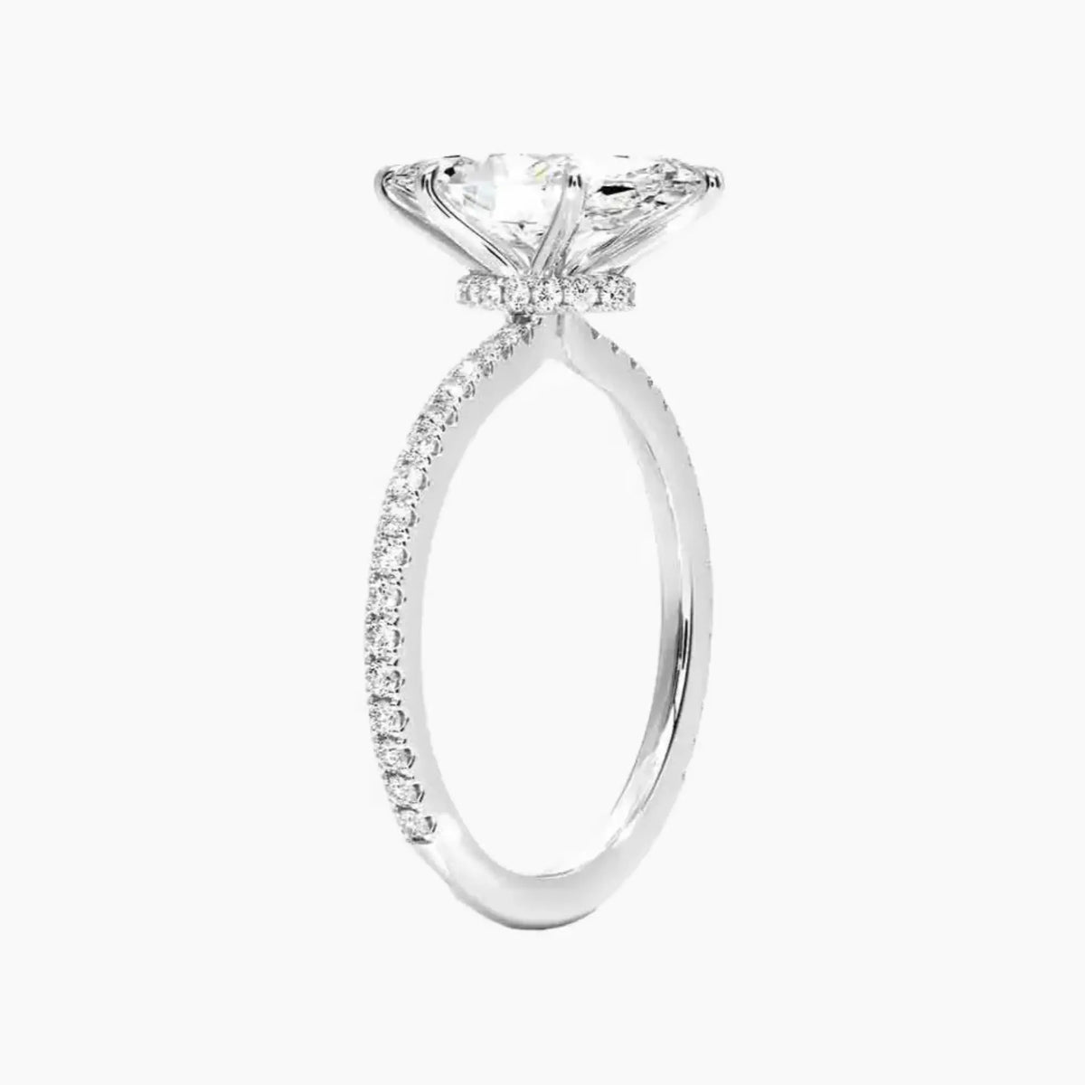 OBSER058 - Adalia Marquise engagement ring setting view 2
