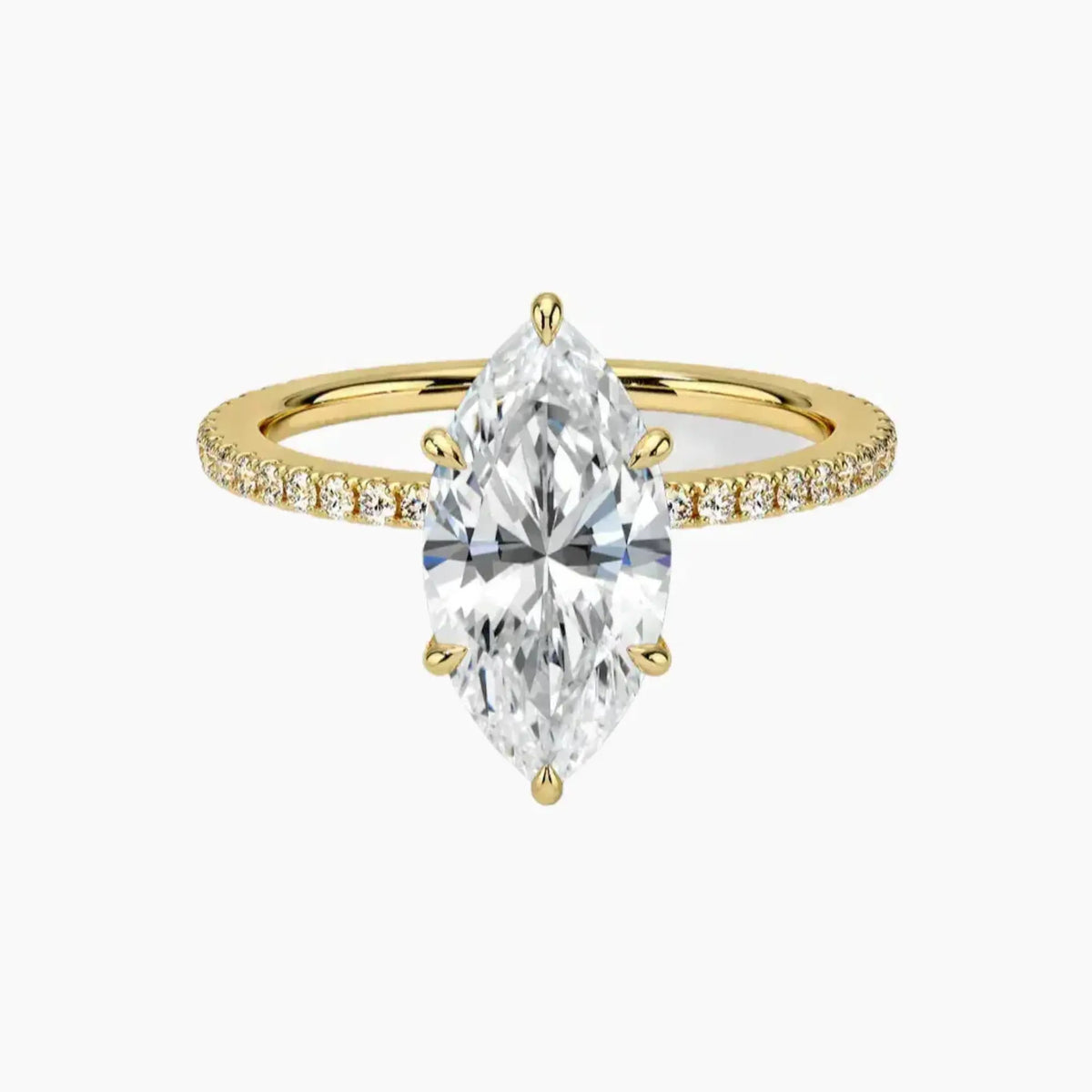 OBSER058 - Adalia Marquise engagement ring setting view 7