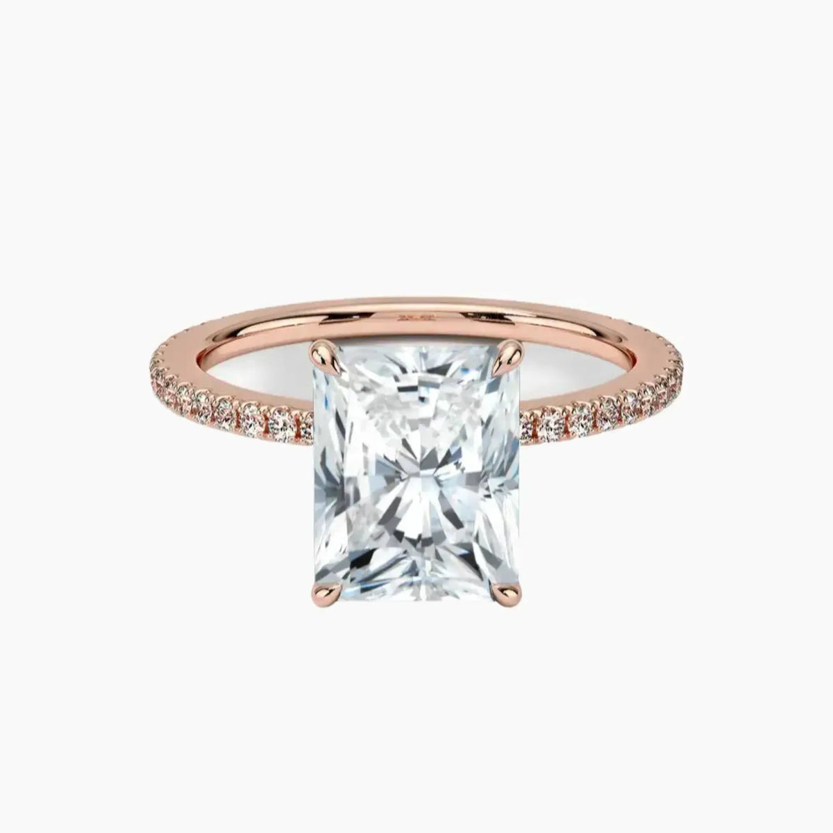 OBSER129 - Adalia Radiant engagement ring setting view 4