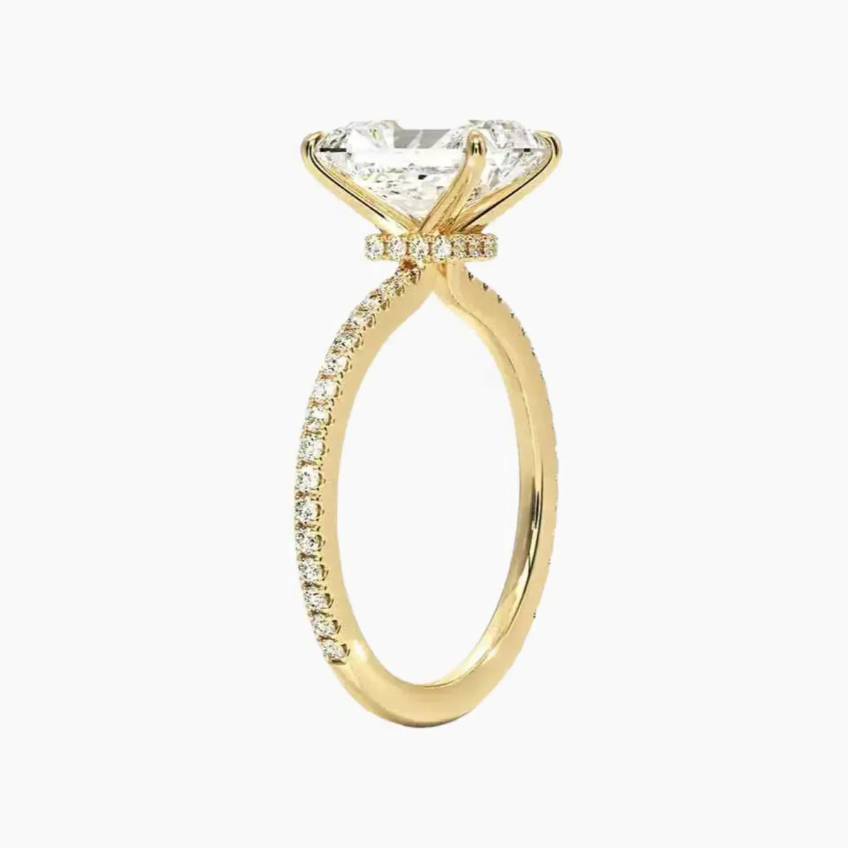 OBSER129 - Adalia Radiant engagement ring setting view 8