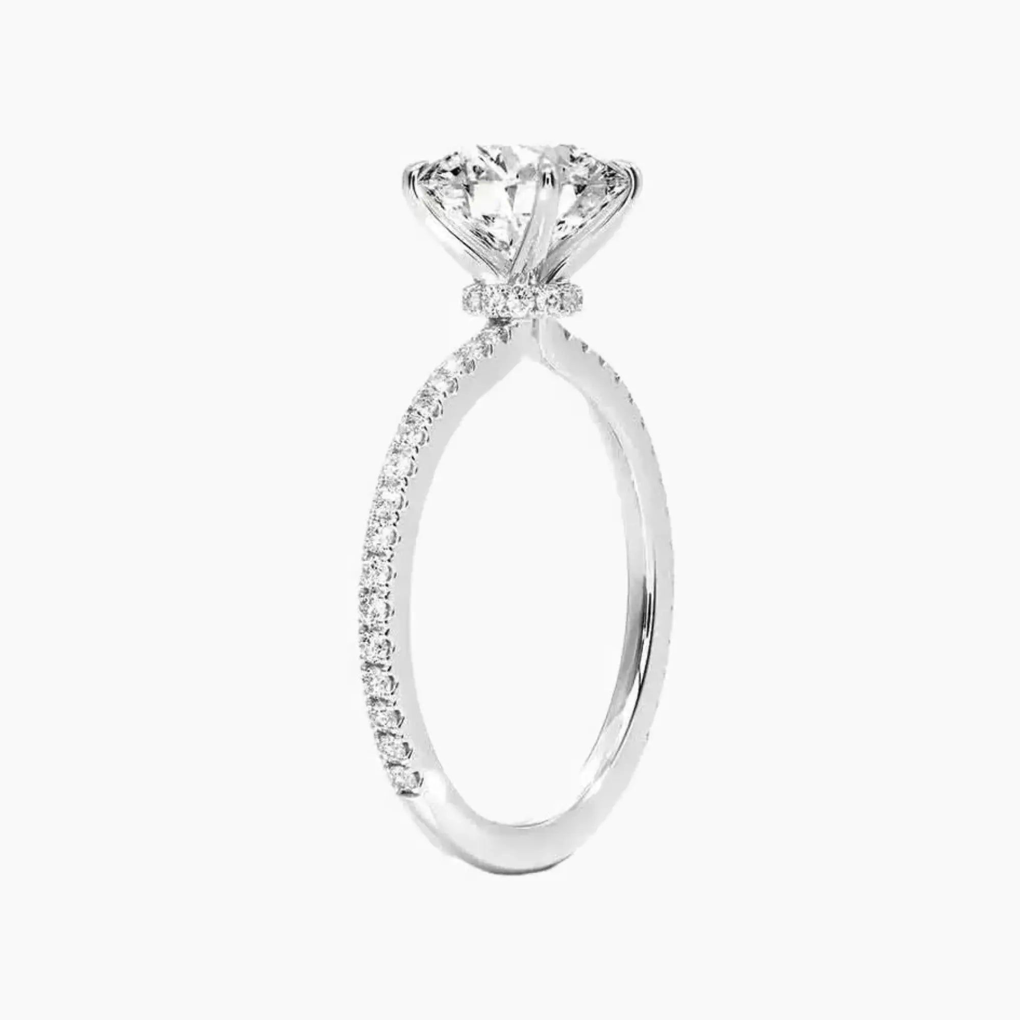 OBSER229 - Adalia Round engagement ring setting view 2