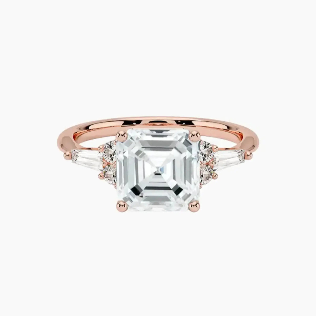 OBSER334 - Jovana Asscher engagement ring setting view 4