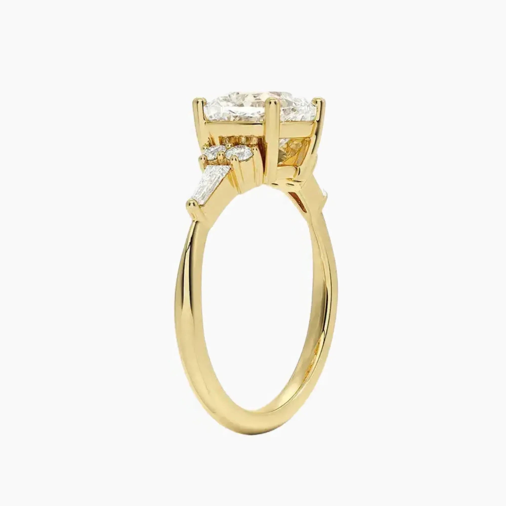 OBSER339 - Jovana Cushion engagement ring setting view 8