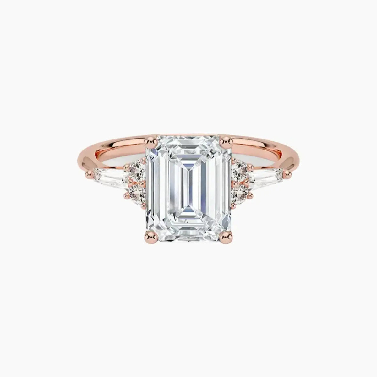 OBSER336 - Jovana Emerald engagement ring setting view 4