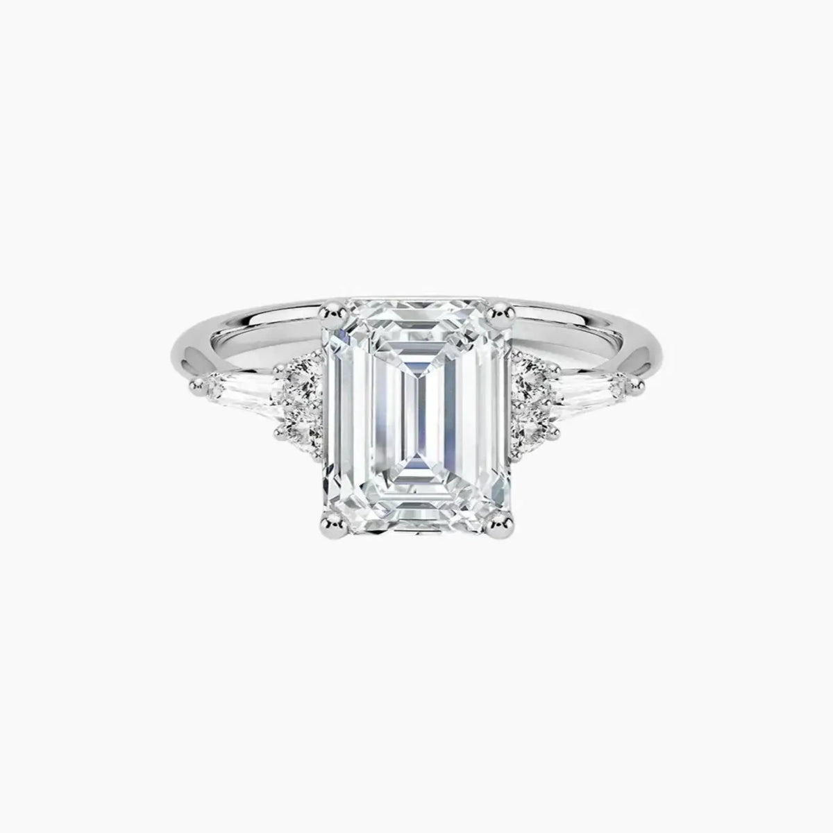 OBSER336 - Jovana Emerald engagement ring setting view 1