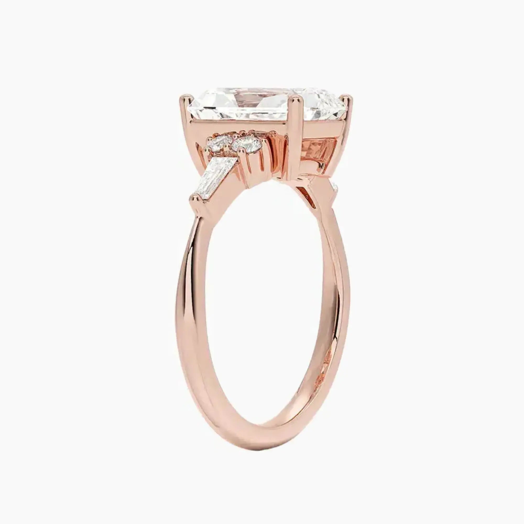 OBSER333 - Jovana Radiant engagement ring setting view 5
