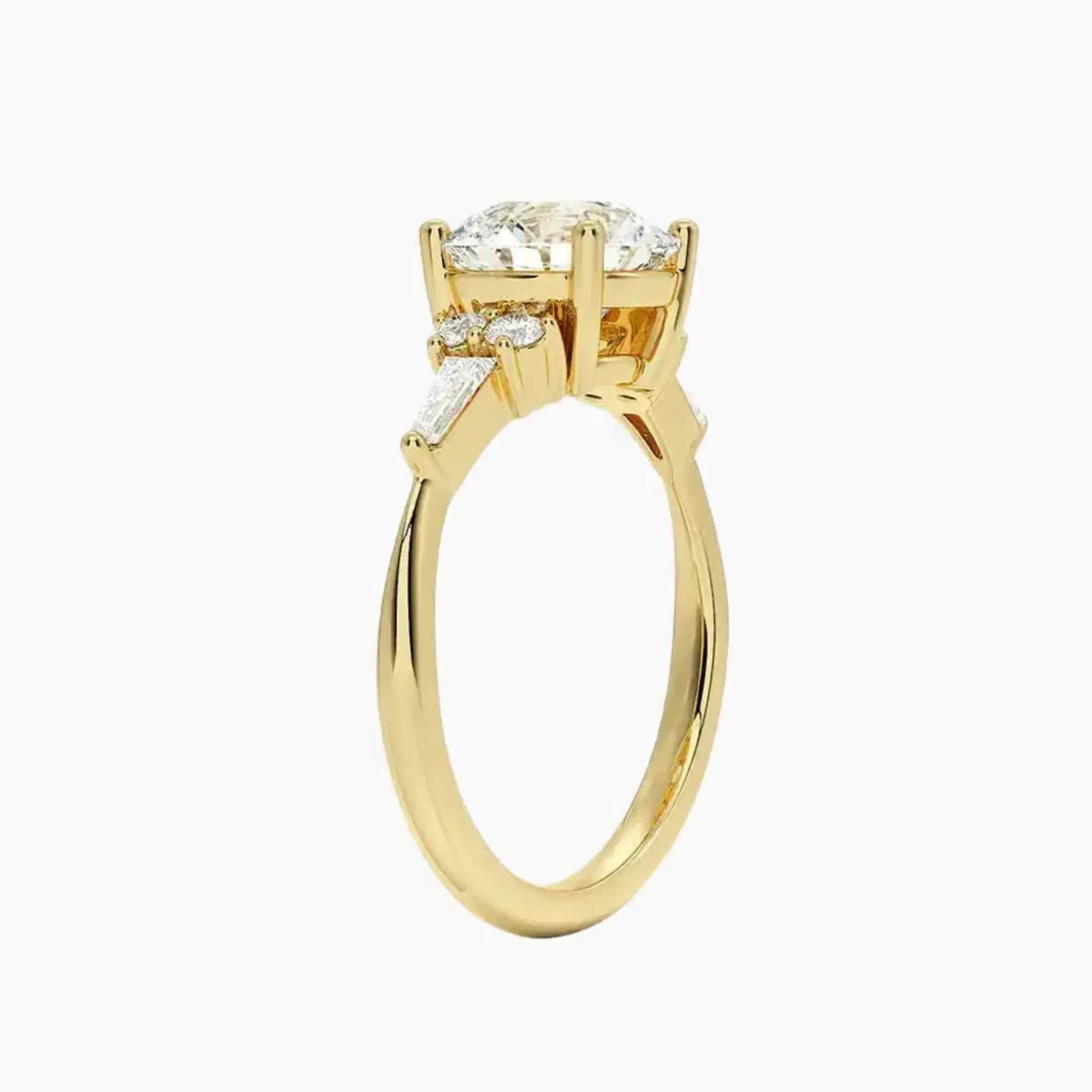 OBSER341 - Jovana Round engagement ring setting view 8