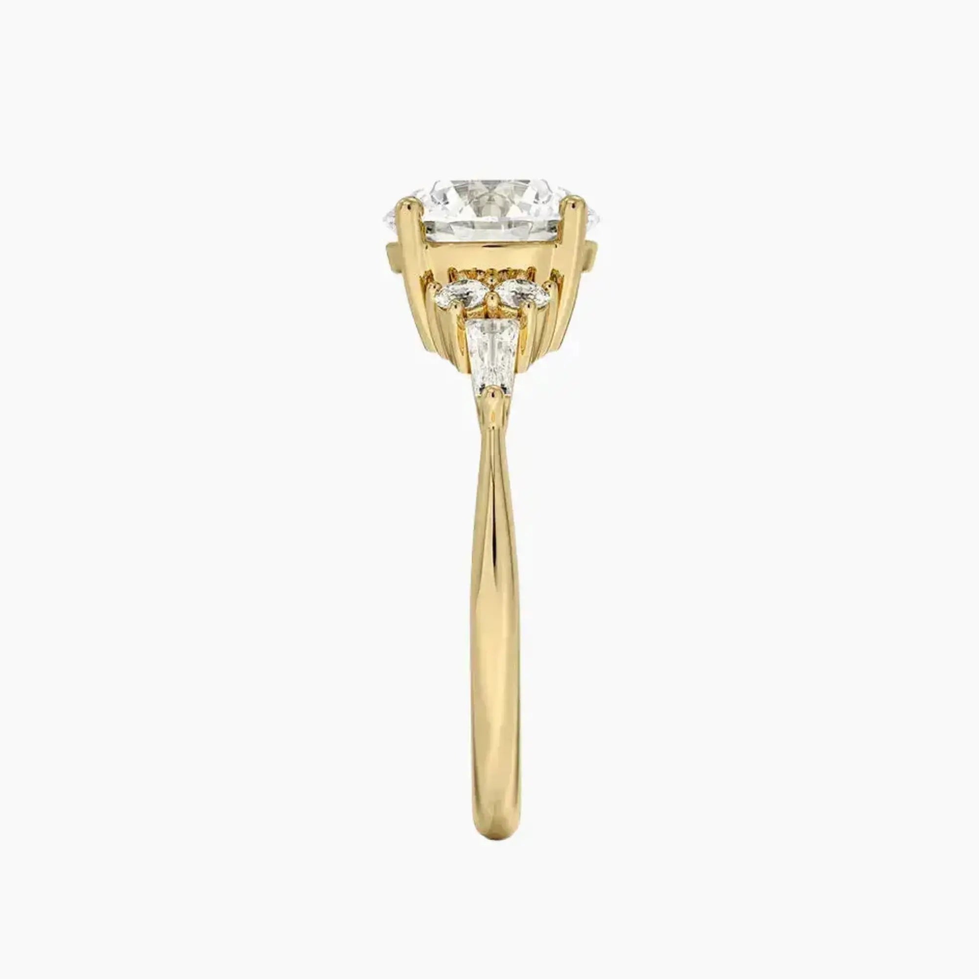 OBSER341 - Jovana Round engagement ring setting view 9