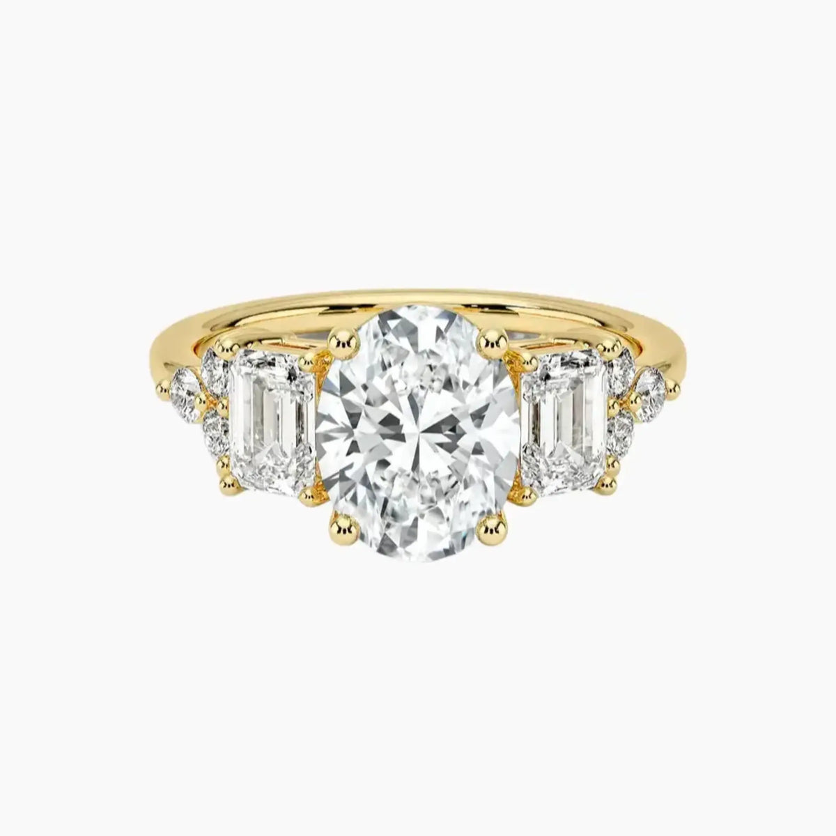 OBSER276 - Kaiya Oval engagement ring setting view 7