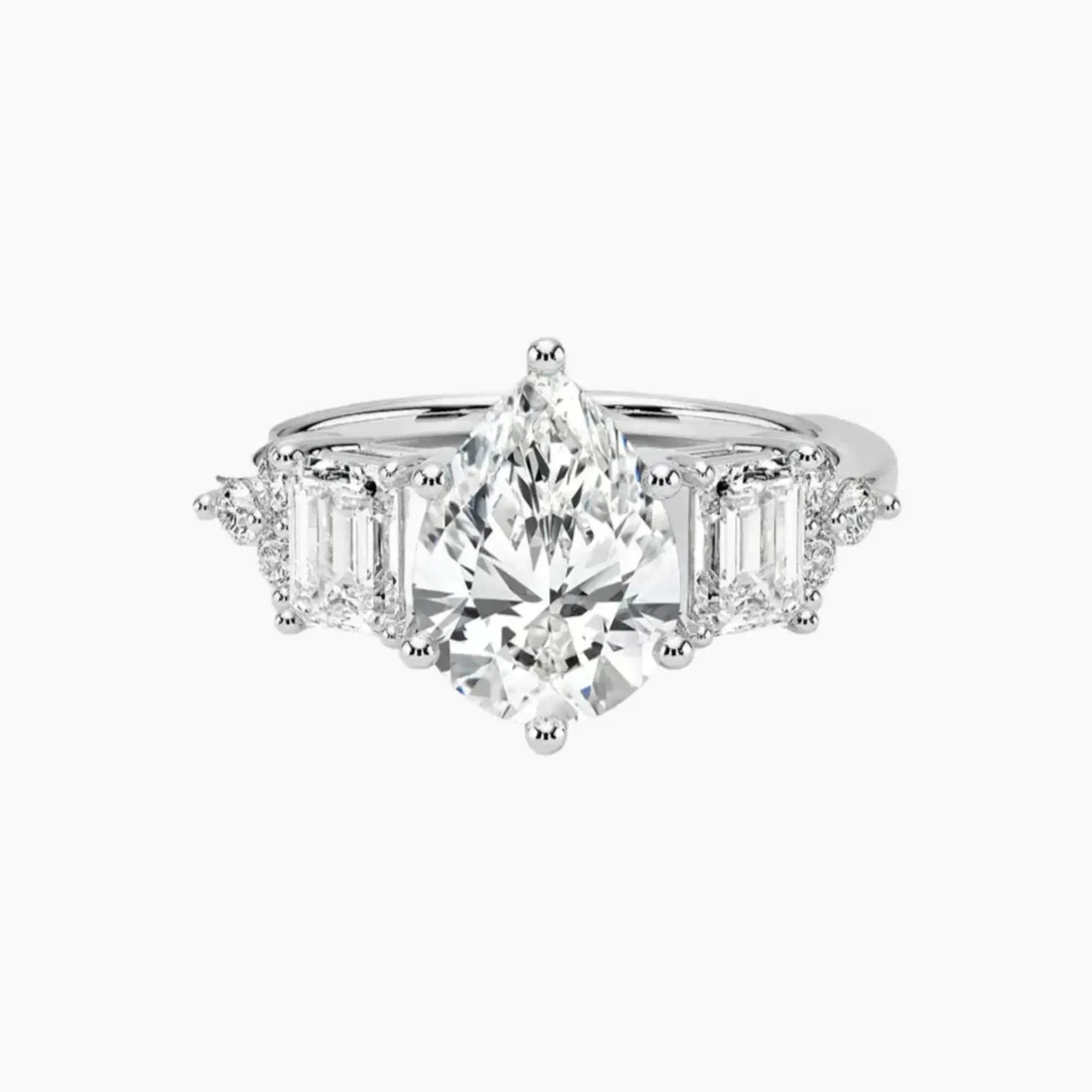 OBSER274 - Kaiya Pear engagement ring setting view 1