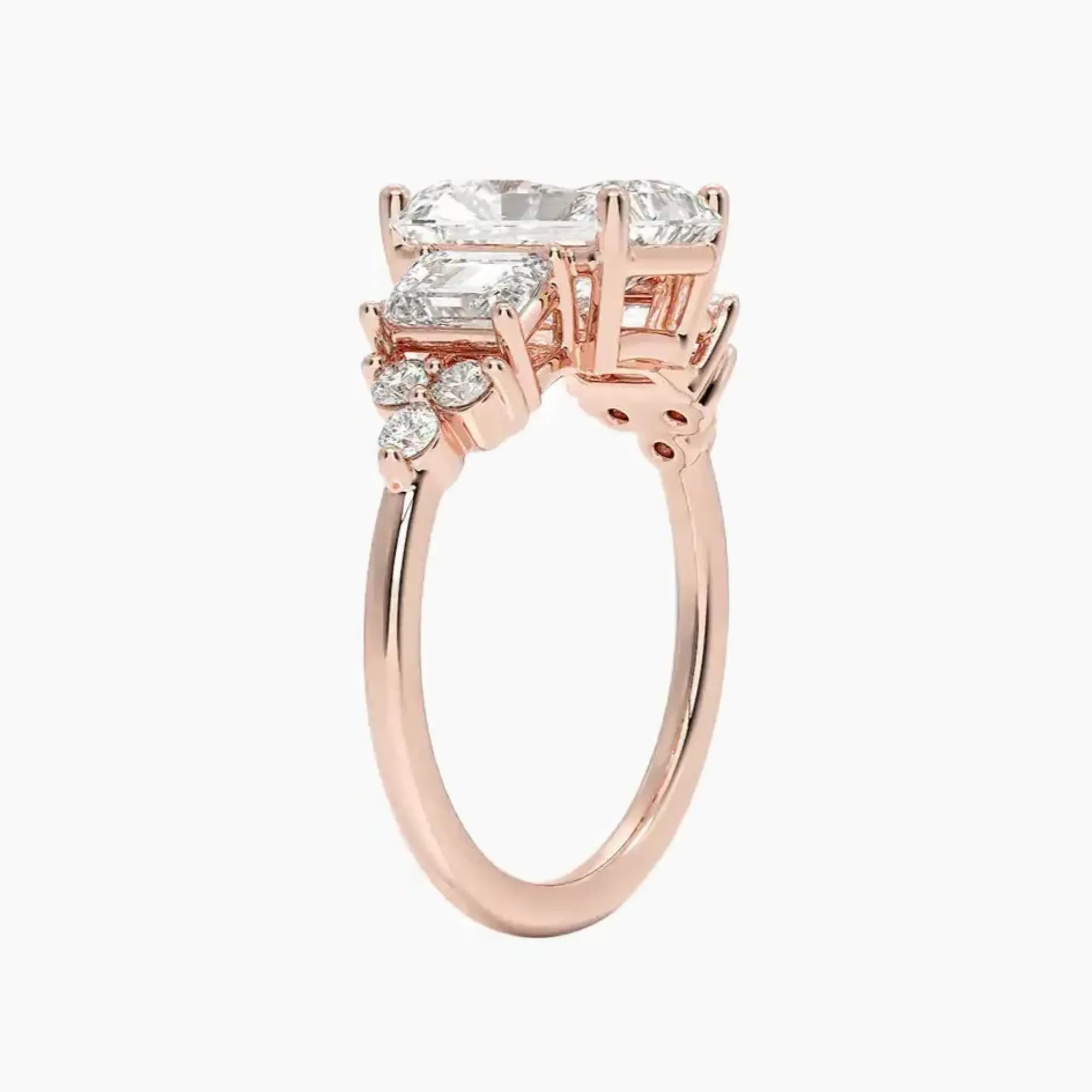 OBSER269 - Kaiya Radiant engagement ring setting view 5