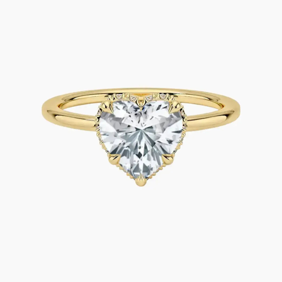 OBSER492 - Mirabel Halo Heart engagement ring setting view 7