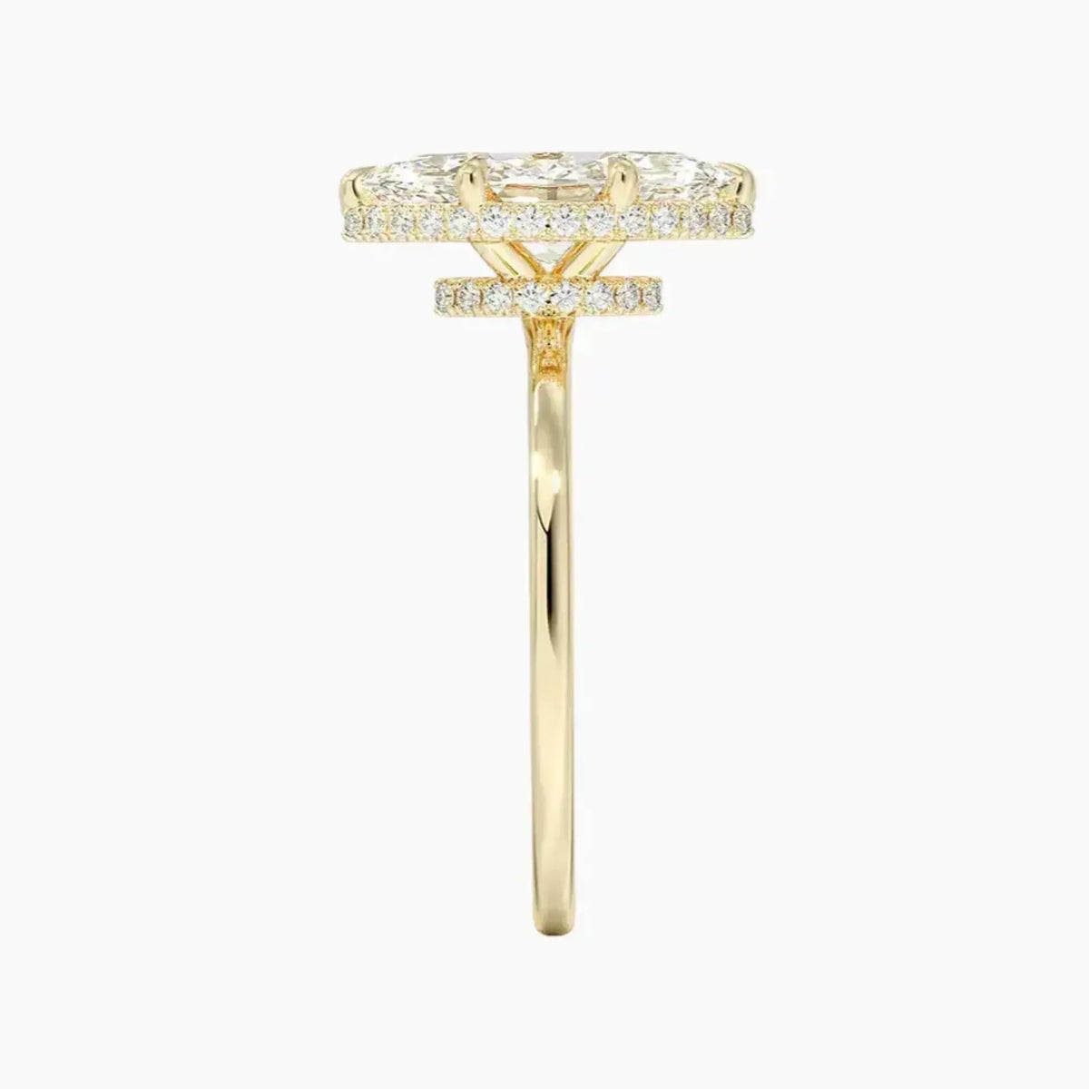 OBSER494 - Mirabel Halo Marquise engagement ring setting view 9