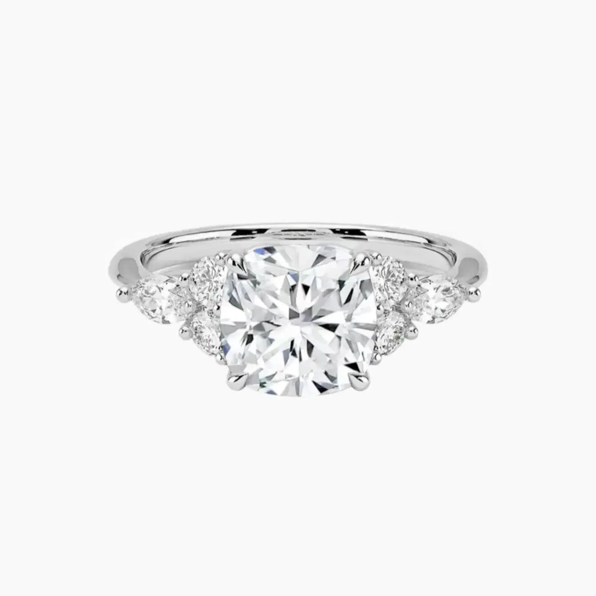 OBSER144 - Ingrid Cushion engagement ring setting view 1