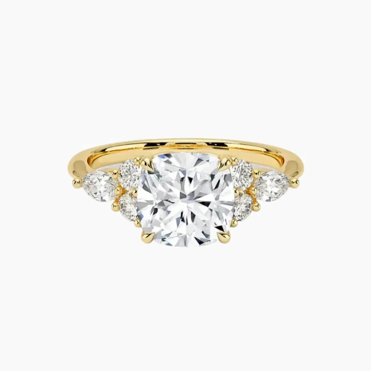 OBSER144 - Ingrid Cushion engagement ring setting view 7