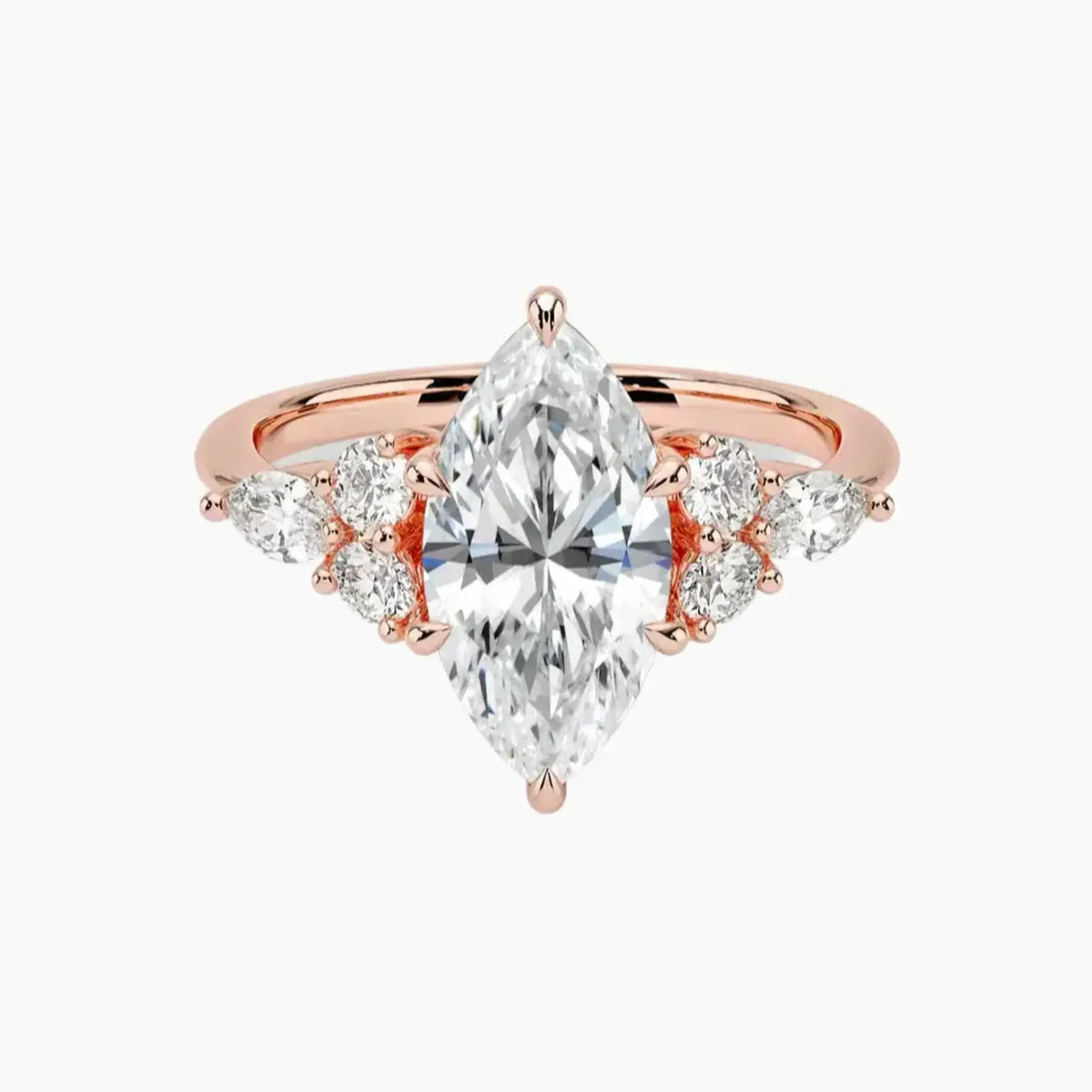 OBSER010 - Ingrid Marquise engagement ring setting view 4