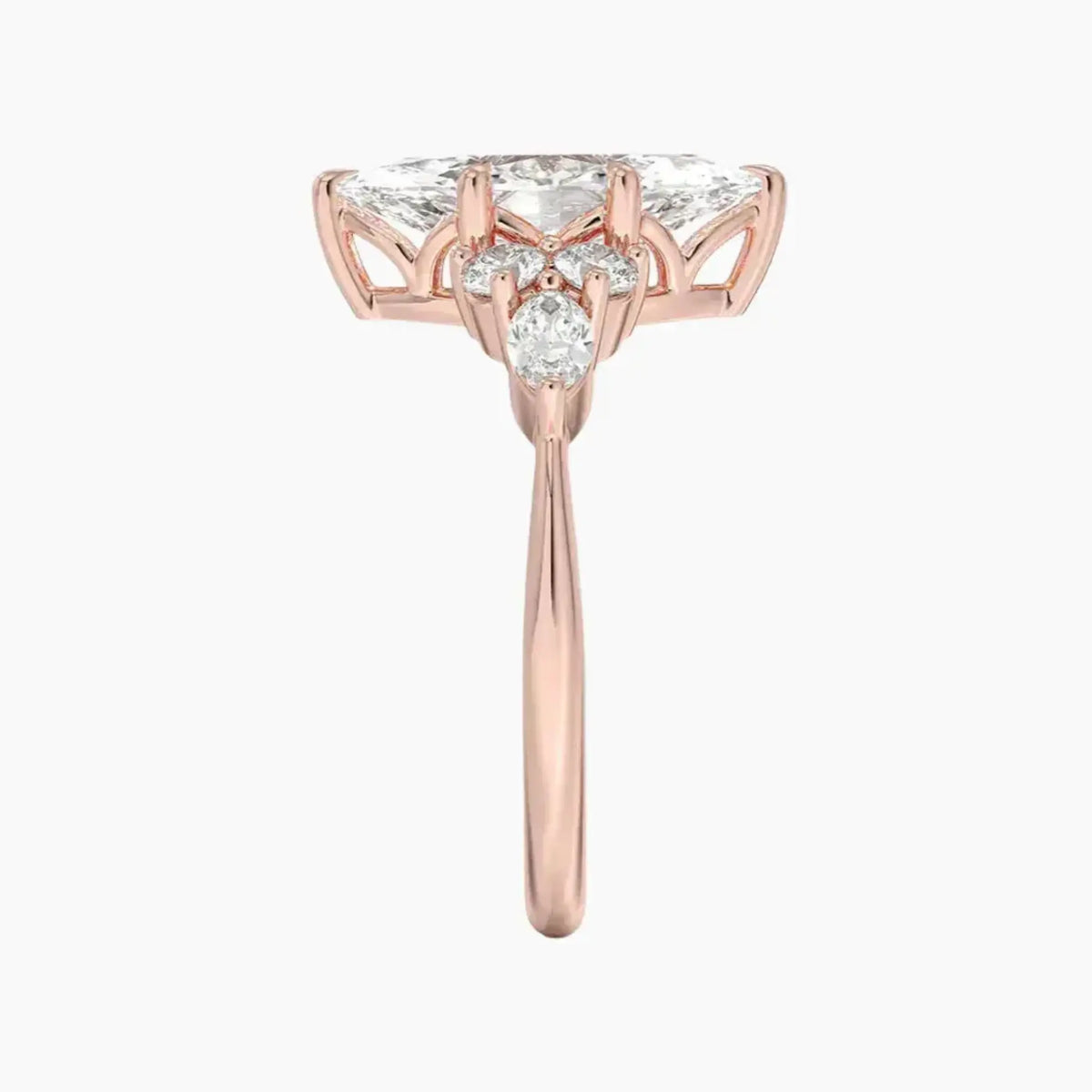 OBSER010 - Ingrid Marquise engagement ring setting view 6