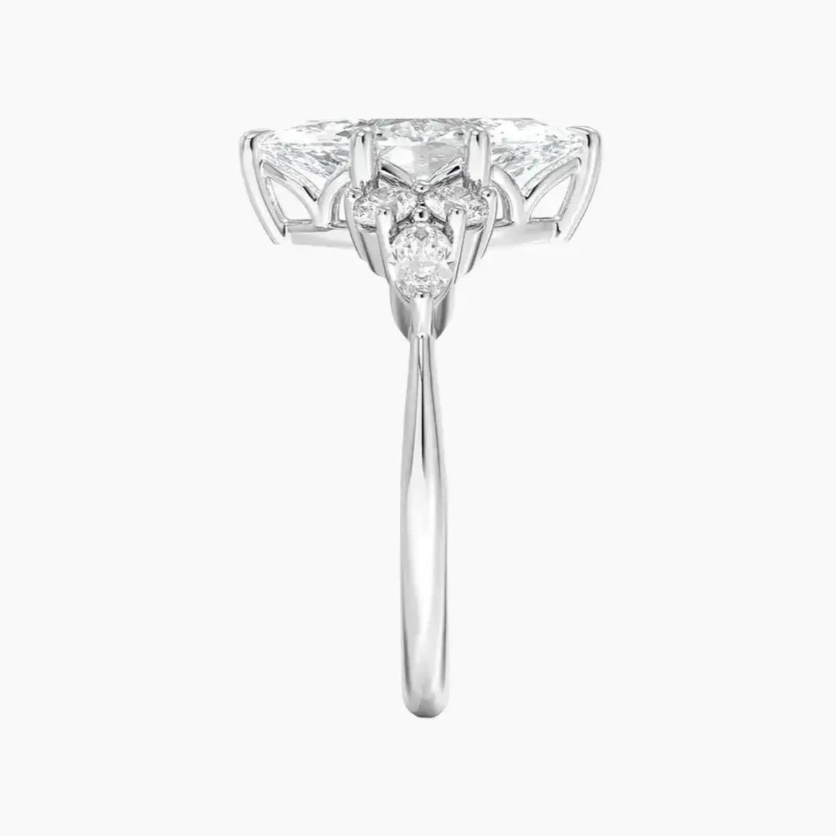 OBSER010 - Ingrid Marquise engagement ring setting view 3