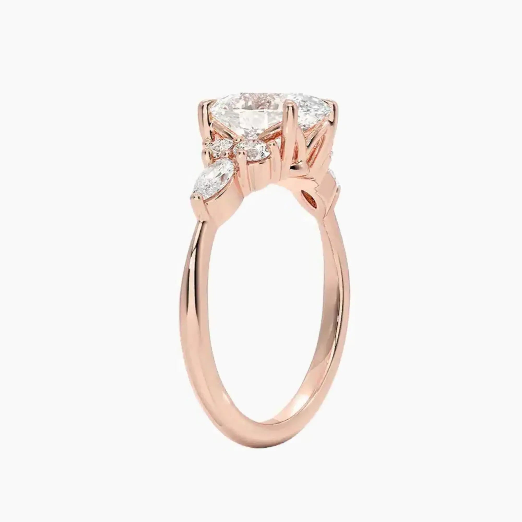 OBSER048 - Ingrid Oval engagement ring setting view 5