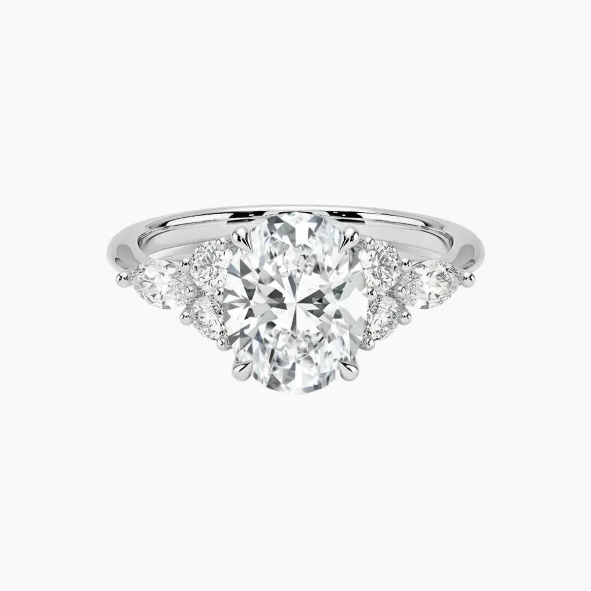 OBSER048 - Ingrid Oval engagement ring setting view 1