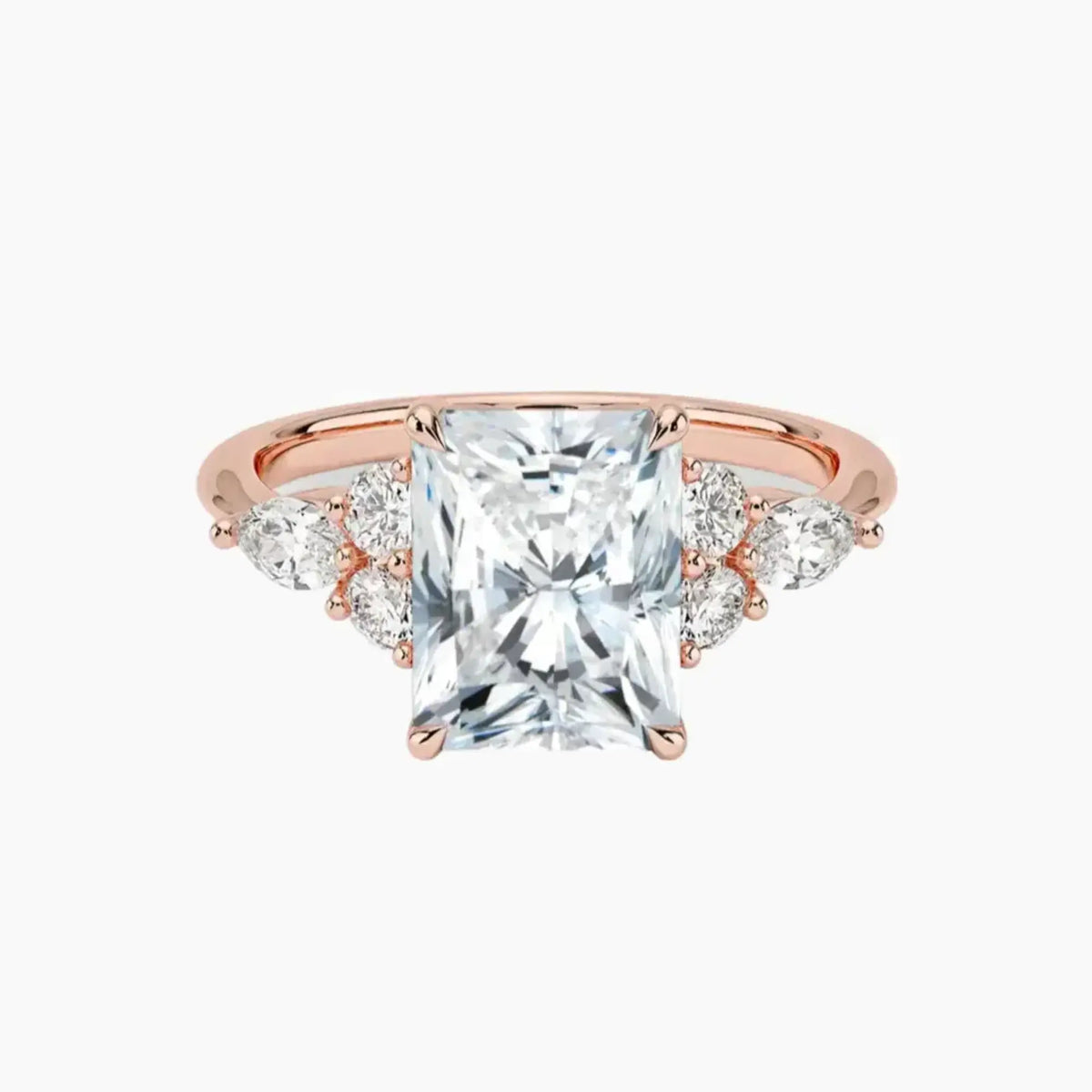 OBSER287 - Ingrid Radiant engagement ring setting view 4