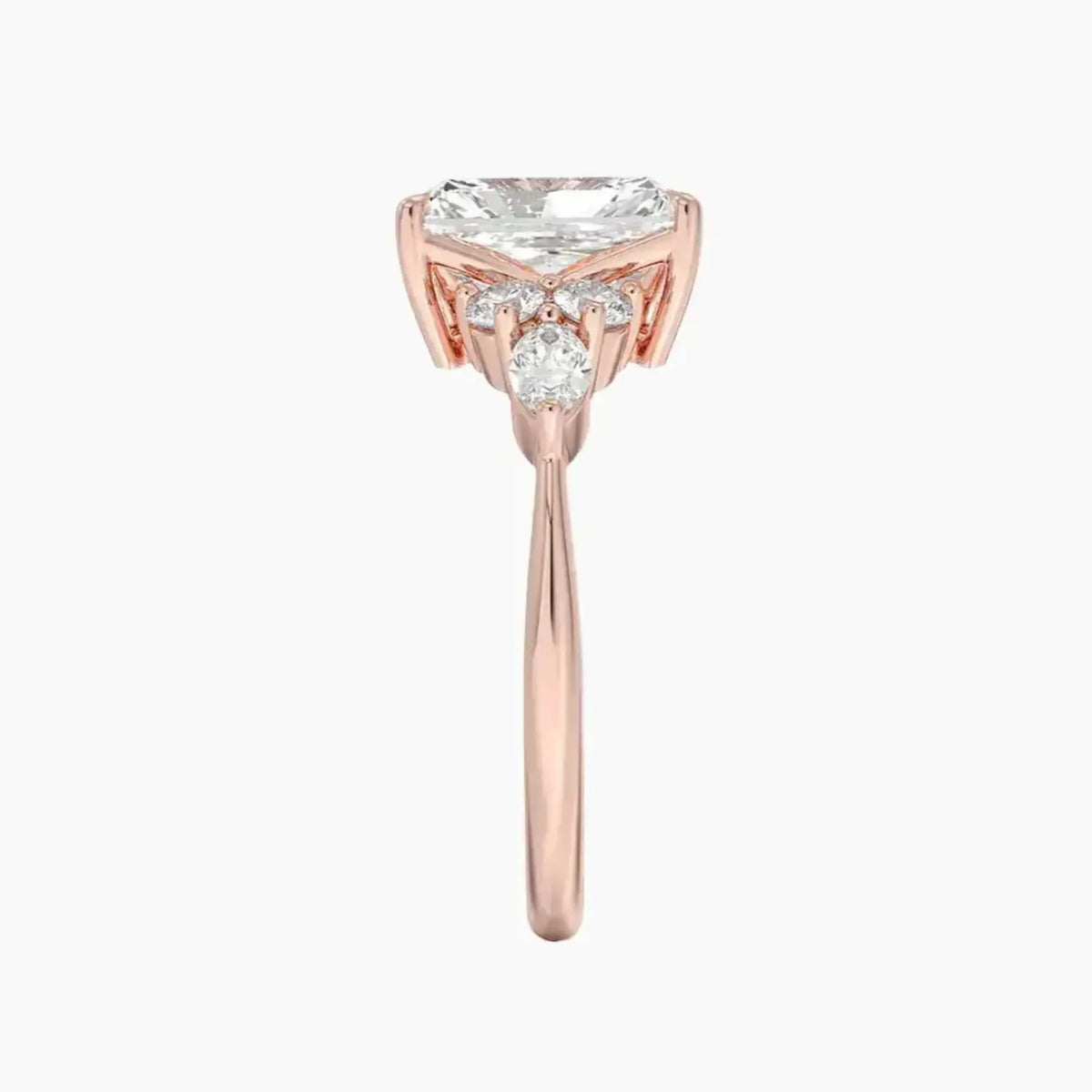 OBSER287 - Ingrid Radiant engagement ring setting view 6
