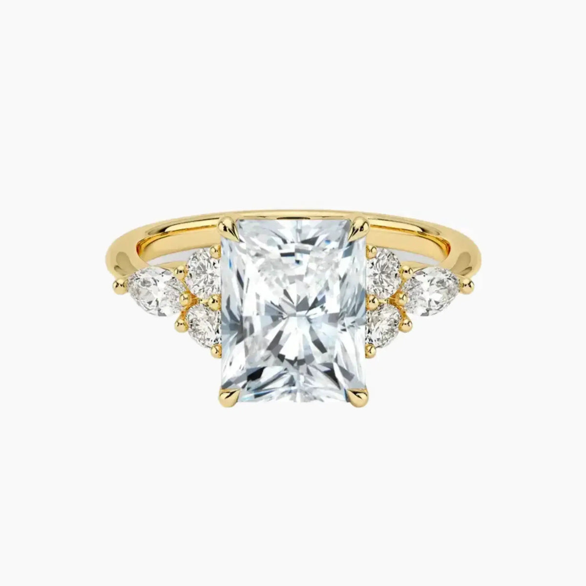 OBSER287 - Ingrid Radiant engagement ring setting view 7