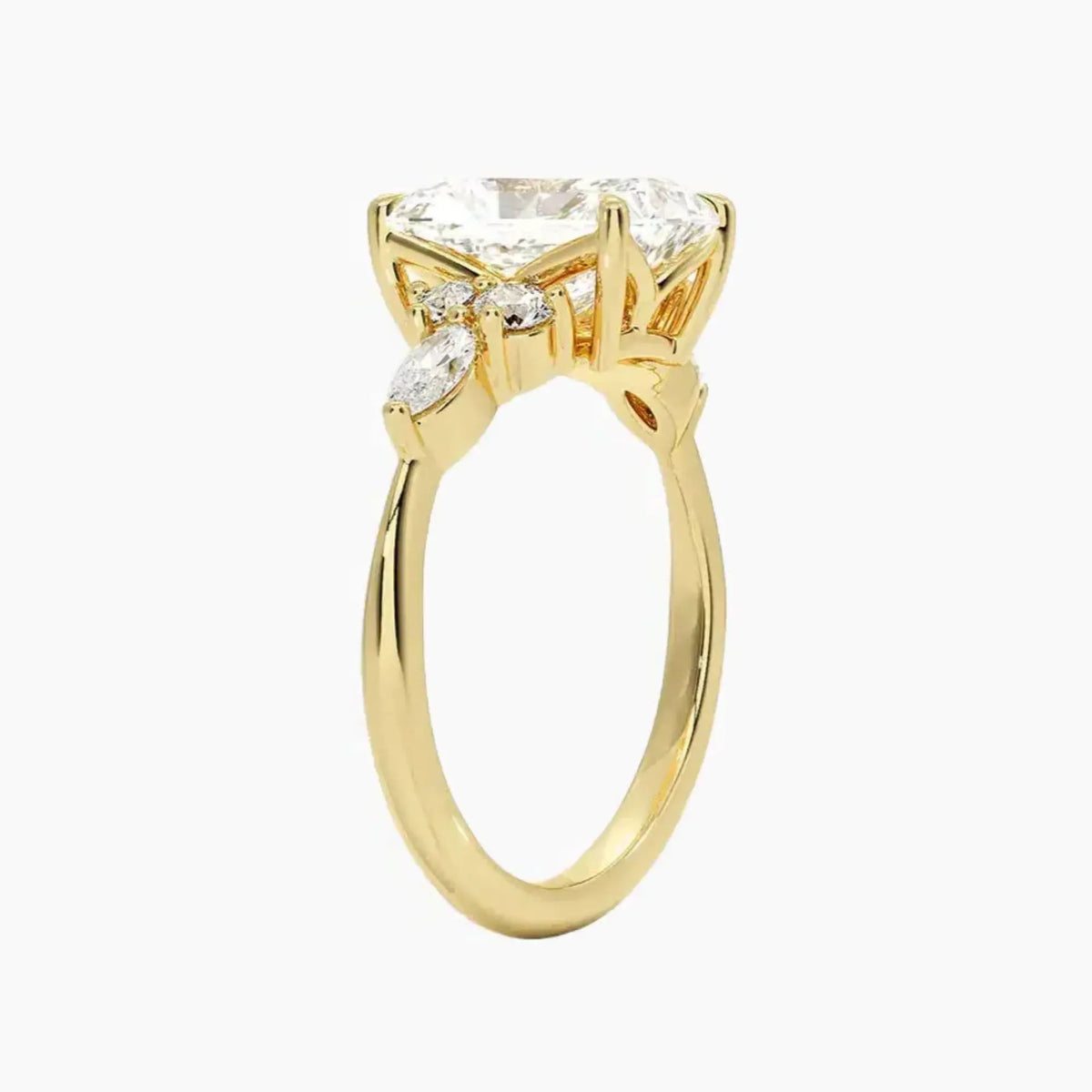 OBSER287 - Ingrid Radiant engagement ring setting view 8