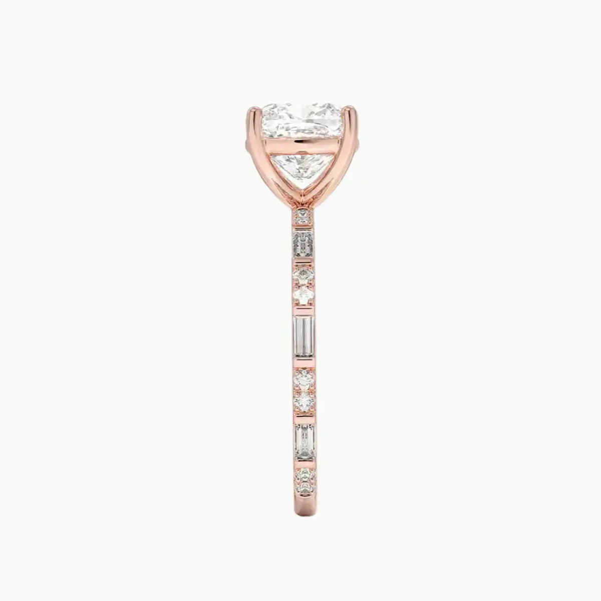 OBSER296 - Evelina Solitaire Cushion engagement ring setting view 6