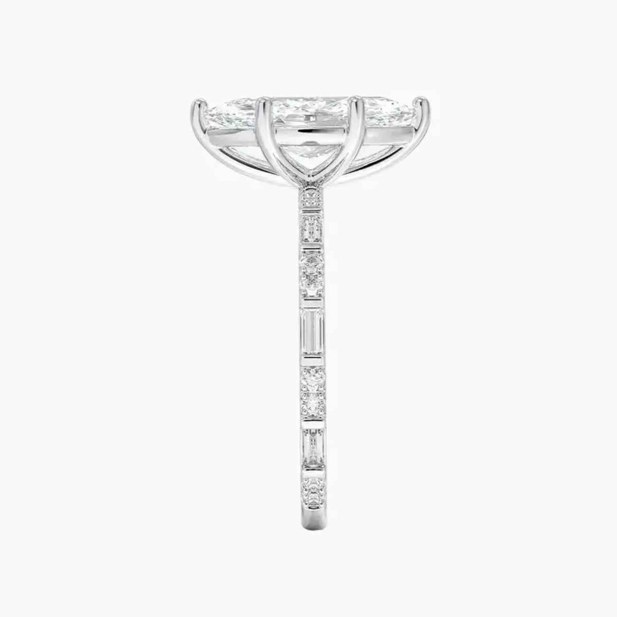 OBSER293 - Evelina Solitaire Marquise engagement ring setting view 3