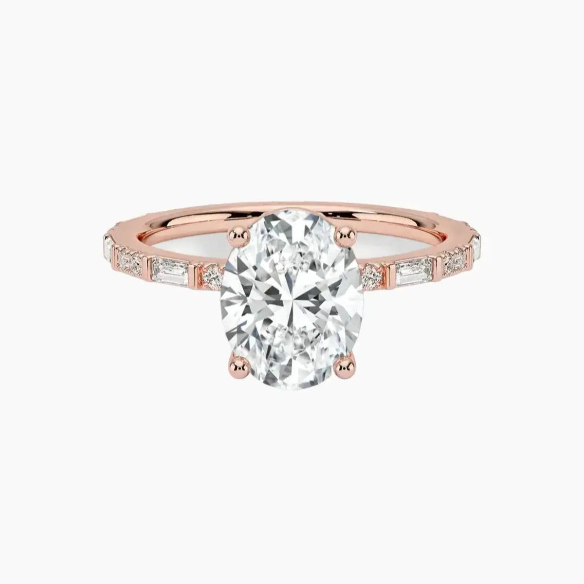 OBSER297 - Evelina Solitaire Oval engagement ring setting view 4