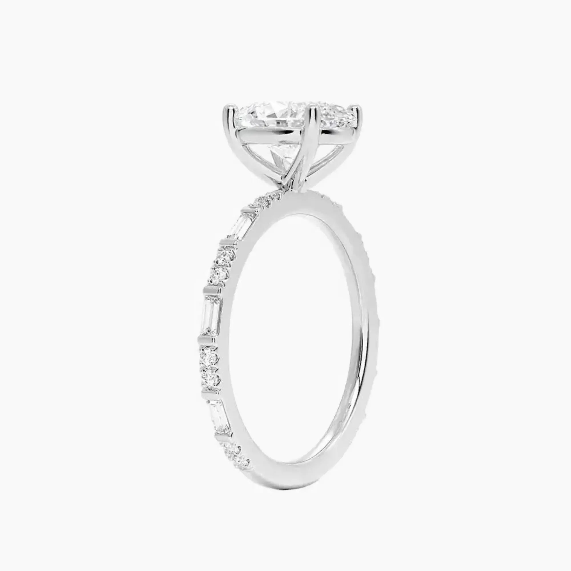 OBSER297 - Evelina Solitaire Oval engagement ring setting view 2