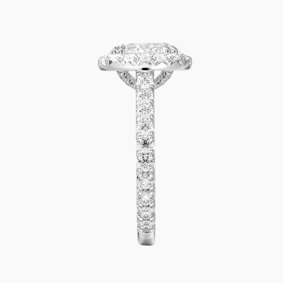OBSER175 - Ophelia Halo Oval engagement ring setting view 3