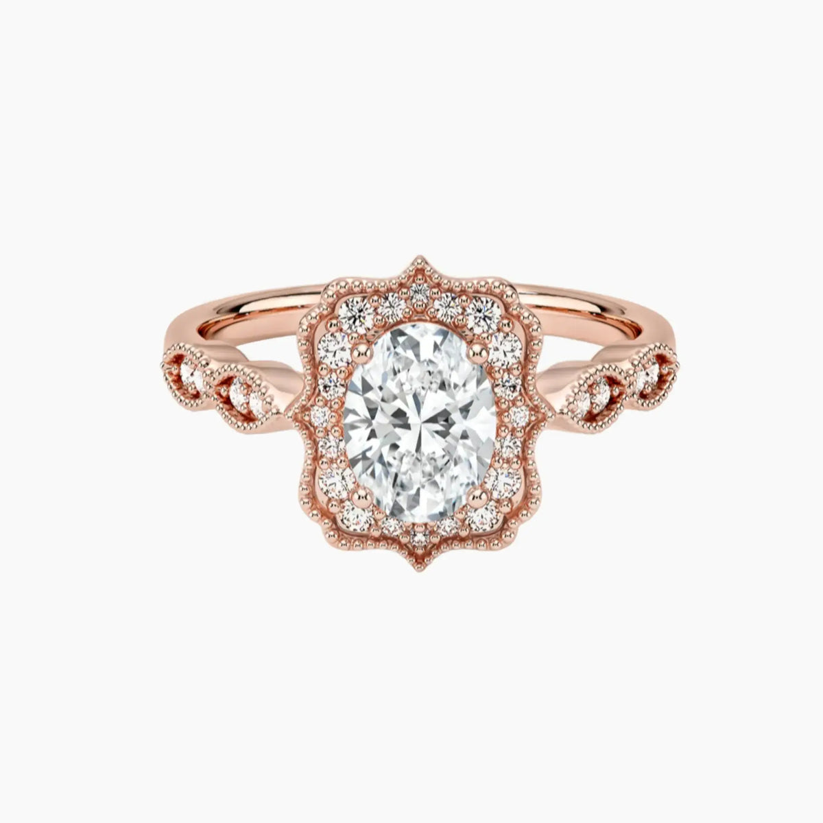 OBSER479 - Talitha Halo Oval engagement ring setting view 4