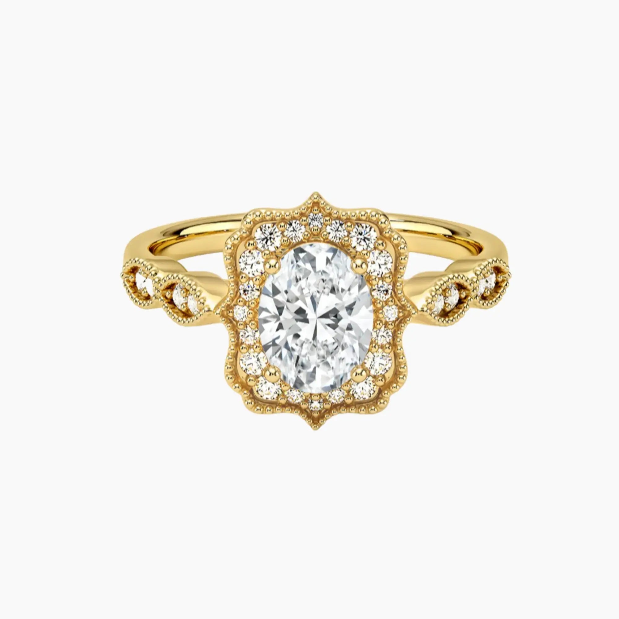 OBSER479 - Talitha Halo Oval engagement ring setting view 7