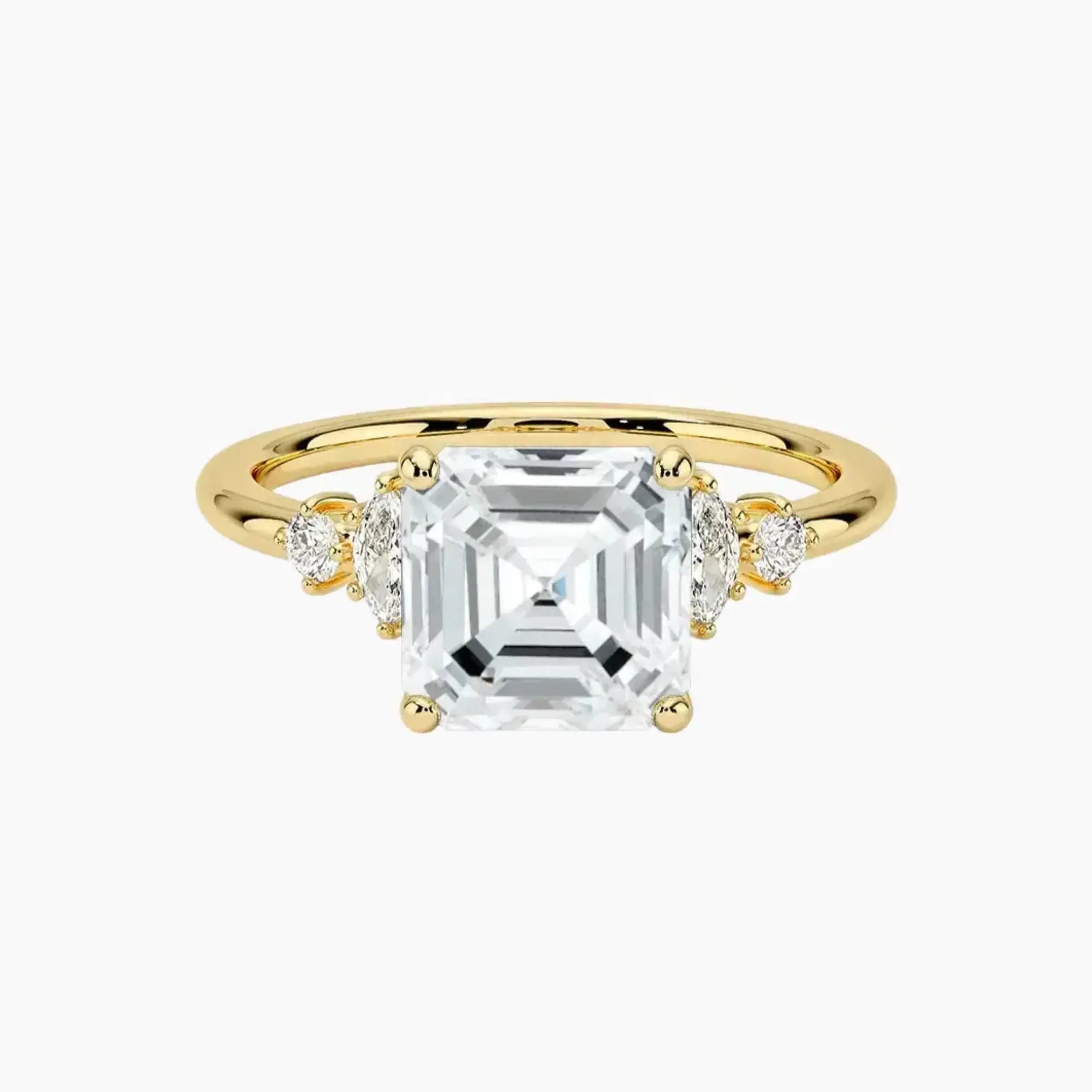 OBSER240 - Jordana Asscher engagement ring setting view 7
