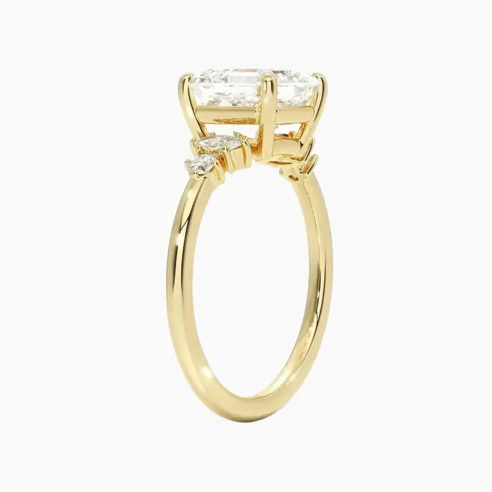 OBSER240 - Jordana Asscher engagement ring setting view 8