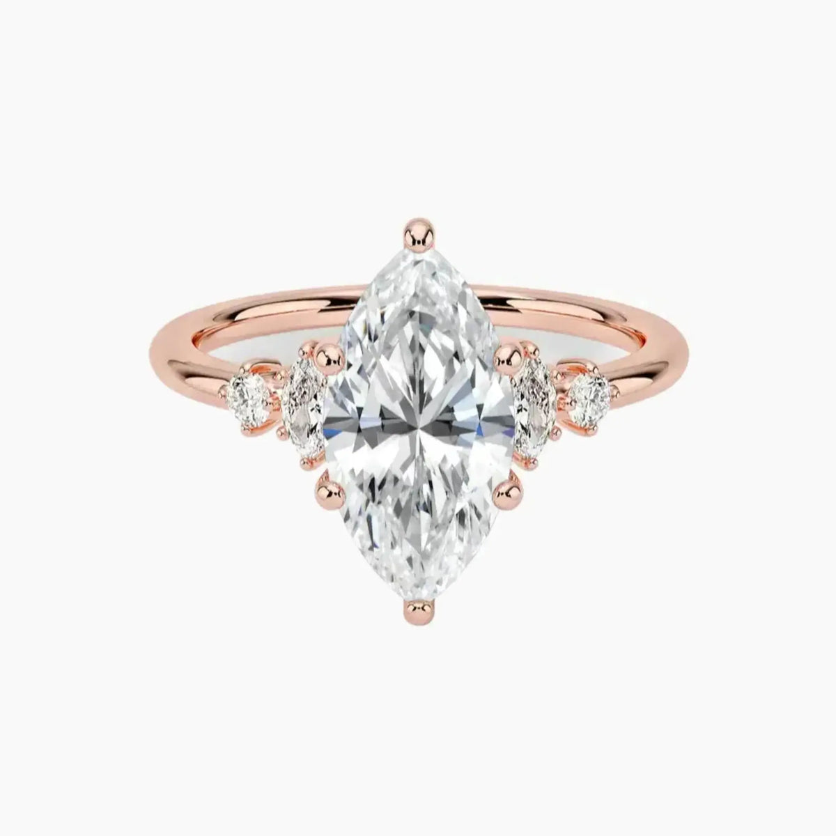 OBSER141 - Jordana Marquise engagement ring setting view 4
