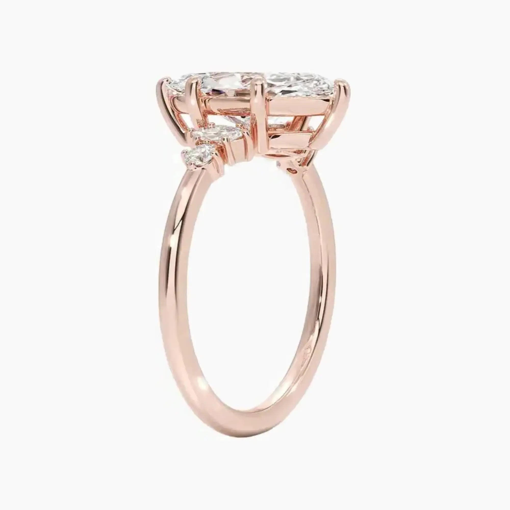 OBSER141 - Jordana Marquise engagement ring setting view 5