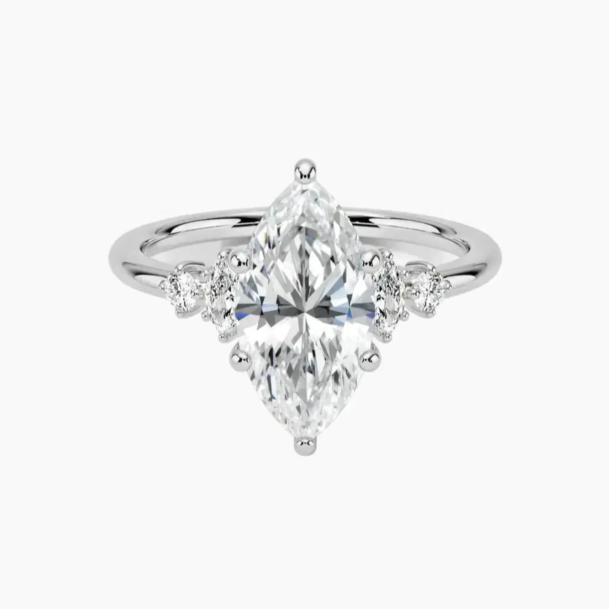 OBSER141 - Jordana Marquise engagement ring setting view 1