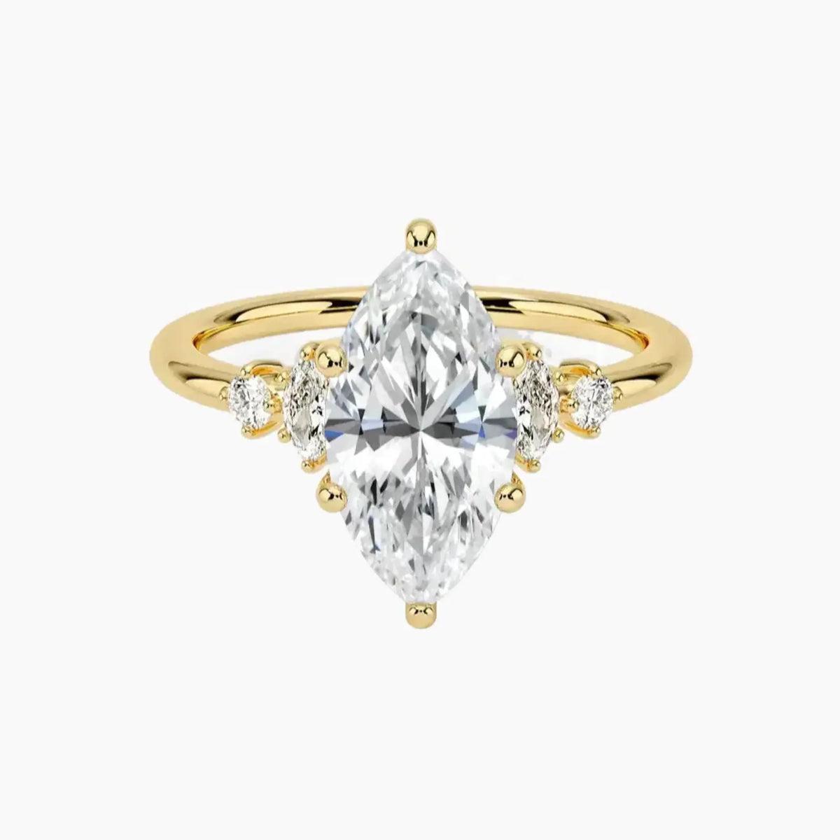OBSER141 - Jordana Marquise engagement ring setting view 7