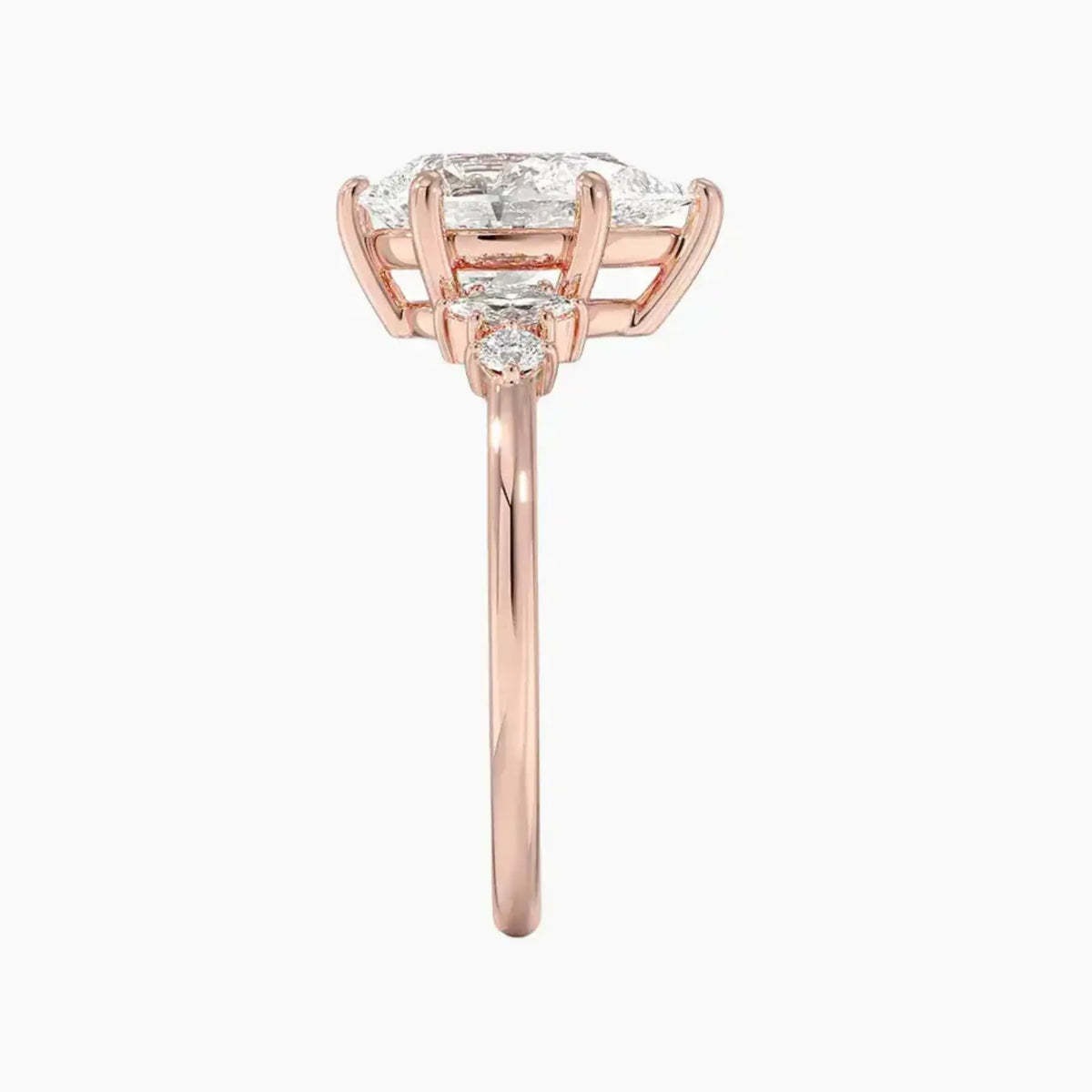 OBSER266 - Jordana Pear engagement ring setting view 6