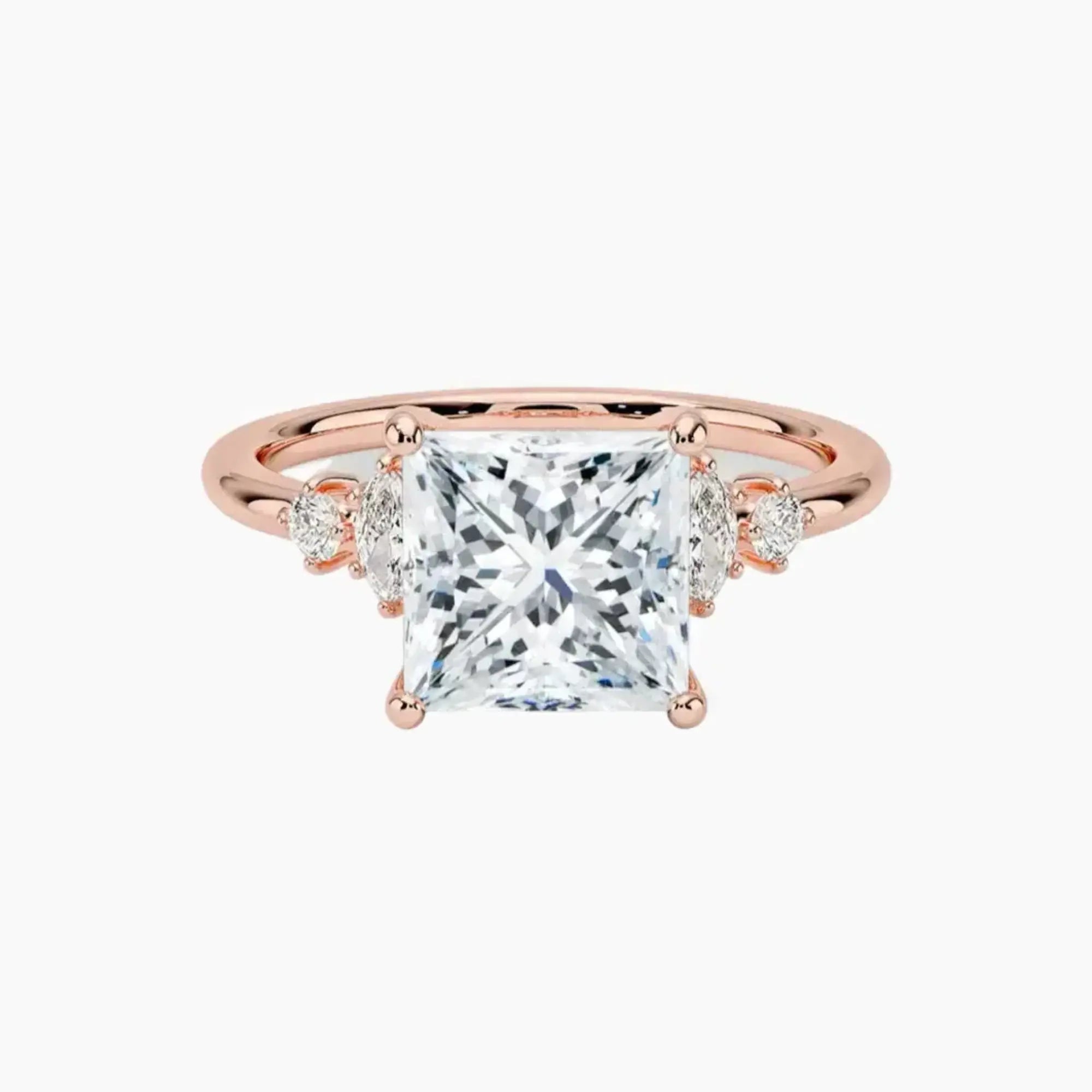 OBSER142 - Jordana Princess engagement ring setting view 4