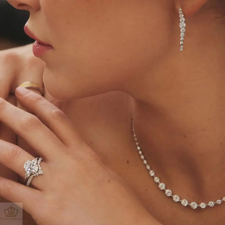 Grand Lunette Wedding Band Ring - LR114 Camélia™