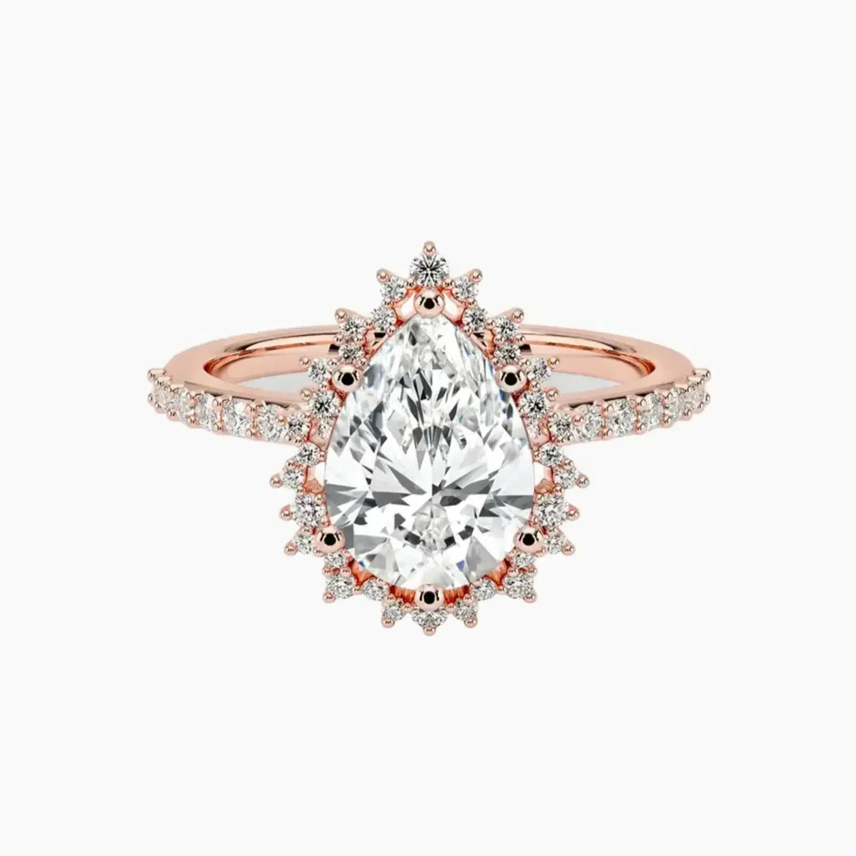 OBSER407 - Coraline Halo Pear engagement ring setting view 4
