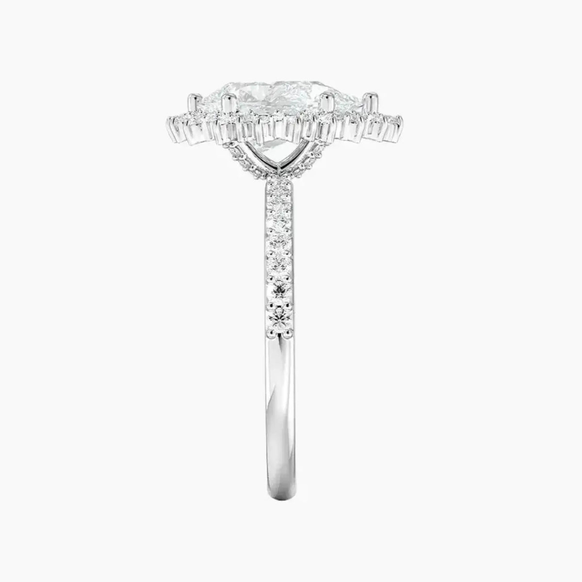 OBSER407 - Coraline Halo Pear engagement ring setting view 3