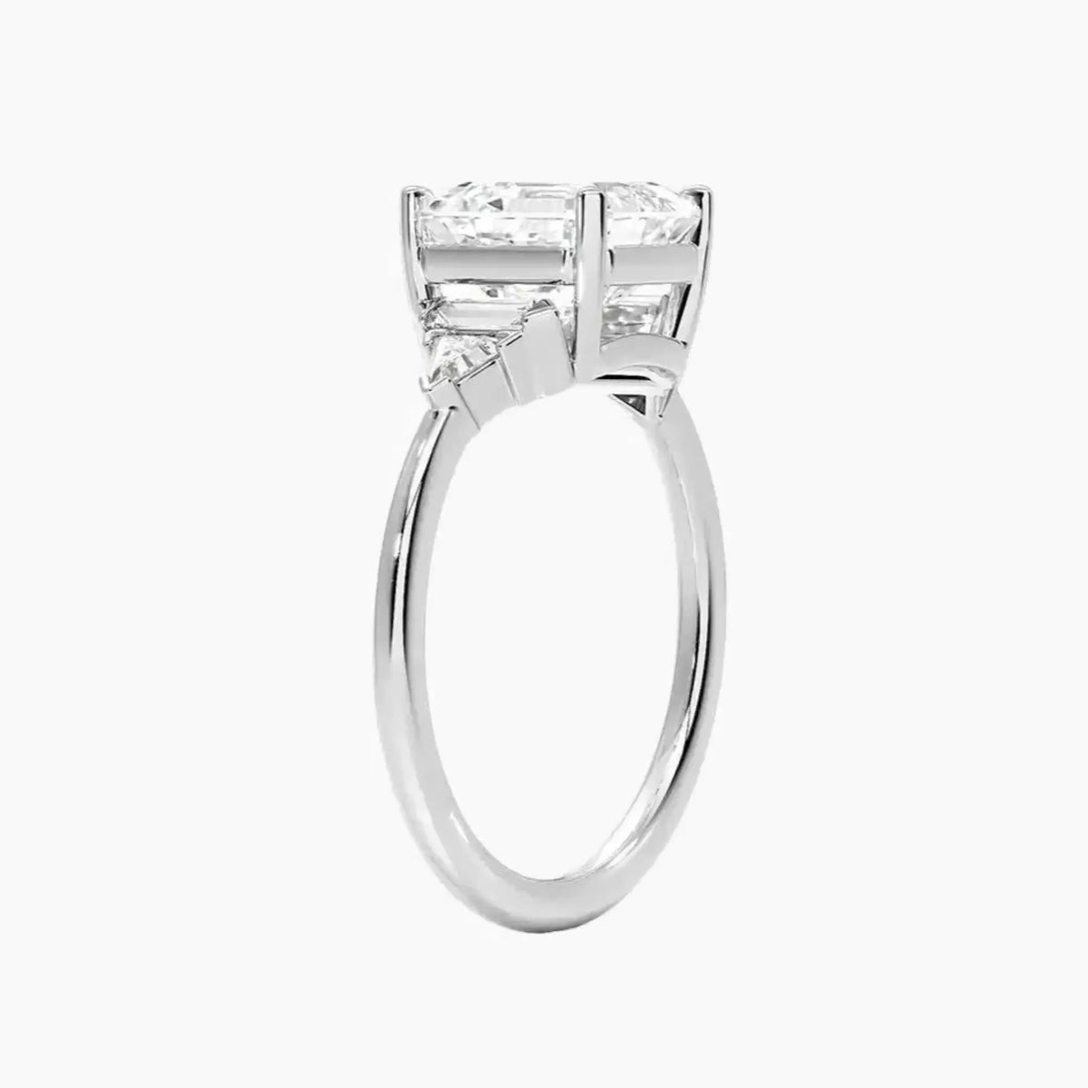 OBSER325 - Honora Five Stone Asscher engagement ring setting view 2