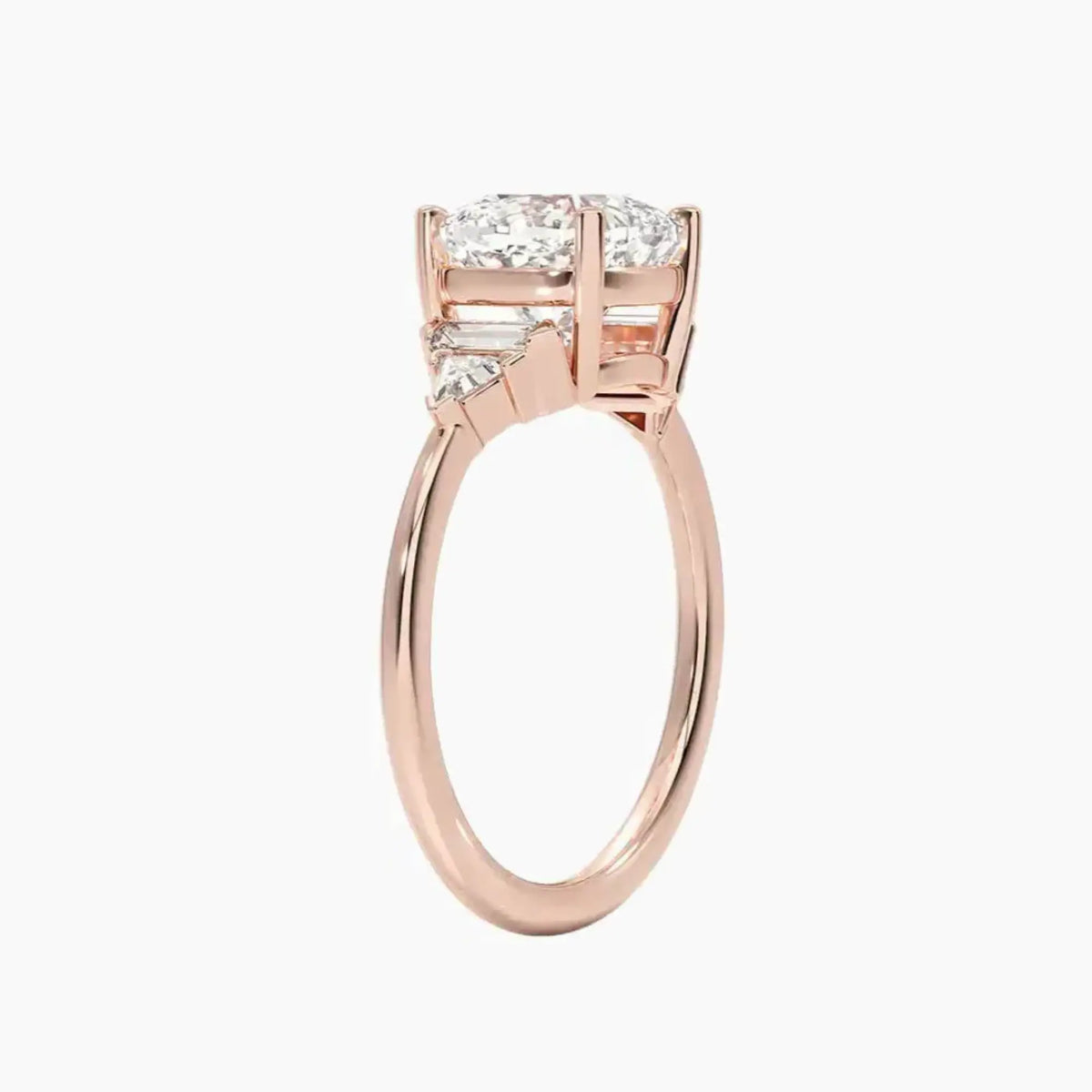 OBSER330 - Honora Five Stone Cushion engagement ring setting view 5
